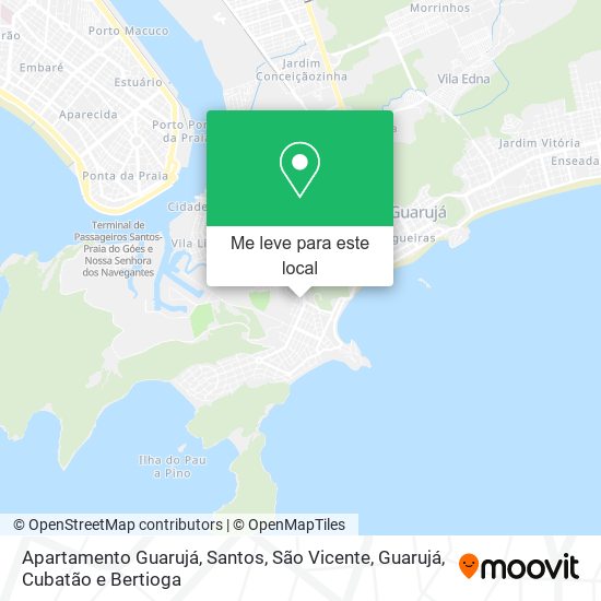 Apartamento Guarujá mapa