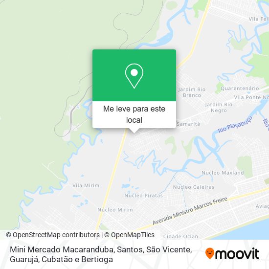 Mini Mercado Macaranduba mapa