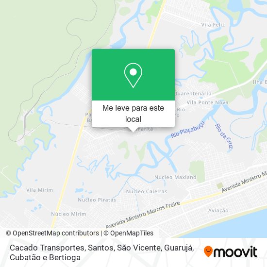 Cacado Transportes mapa