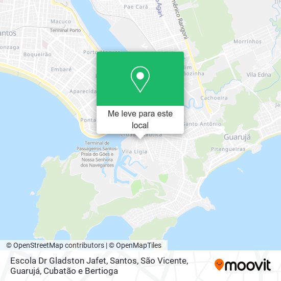 Escola Dr Gladston Jafet mapa