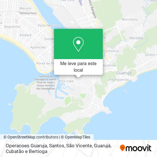 Operacoes Guaruja mapa