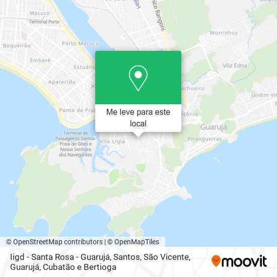Iigd - Santa Rosa - Guarujá mapa