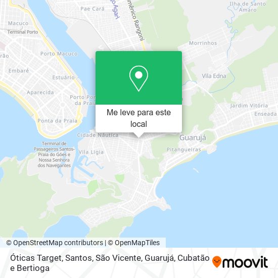 Óticas Target mapa