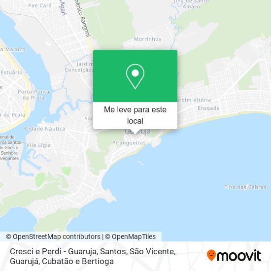 Cresci e Perdi - Guaruja mapa