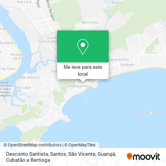 Desconto Santista mapa