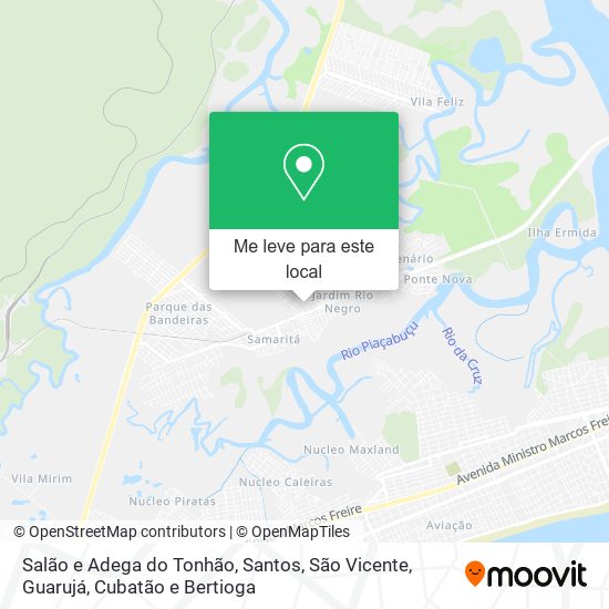 Salão e Adega do Tonhão mapa