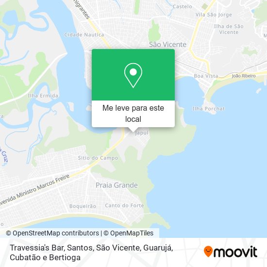 Travessia's Bar mapa