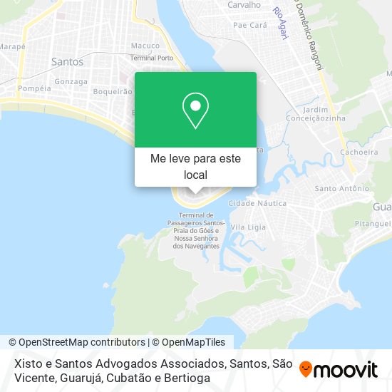 Xisto e Santos Advogados Associados mapa