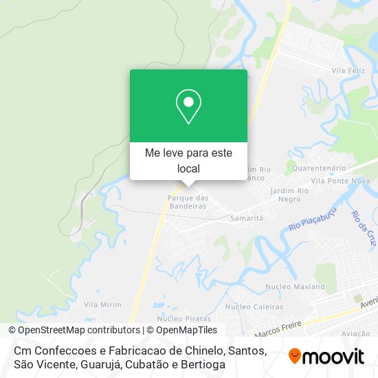 Cm Confeccoes e Fabricacao de Chinelo mapa