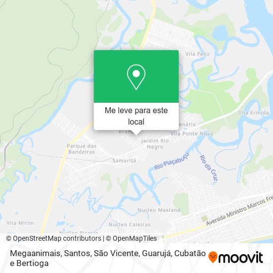 Megaanimais mapa