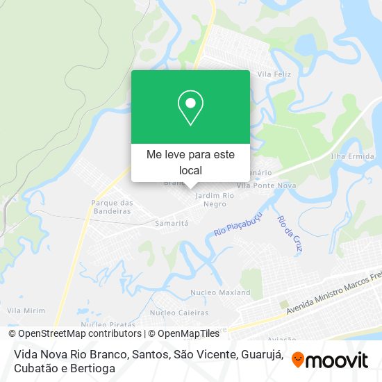 Vida Nova Rio Branco mapa