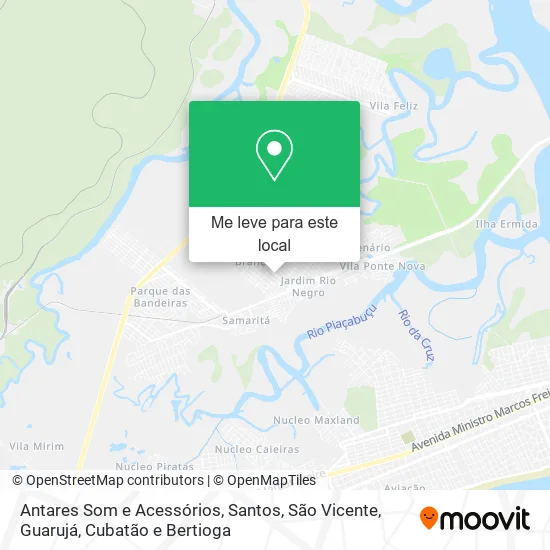 Antares Som e Acessórios mapa