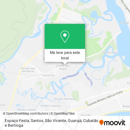 Espaço Festa mapa