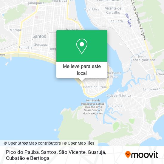 Pico do Paúba mapa