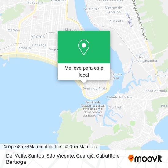 Del Valle mapa