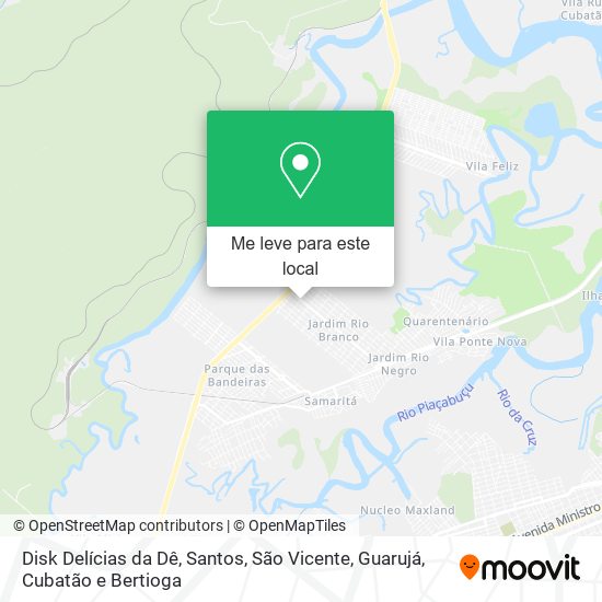 Disk Delícias da Dê mapa