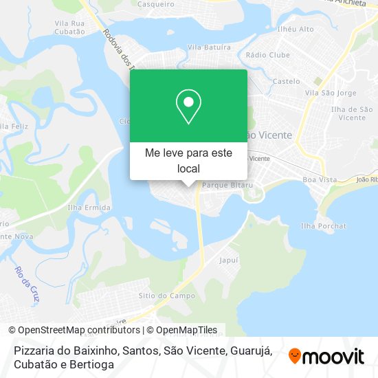 Pizzaria do Baixinho mapa