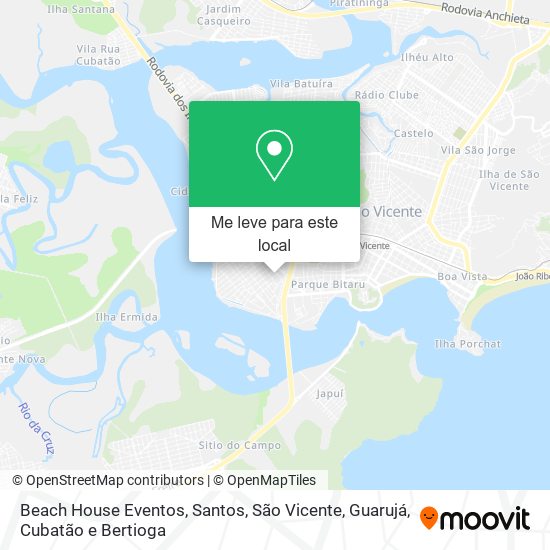 Beach House Eventos mapa