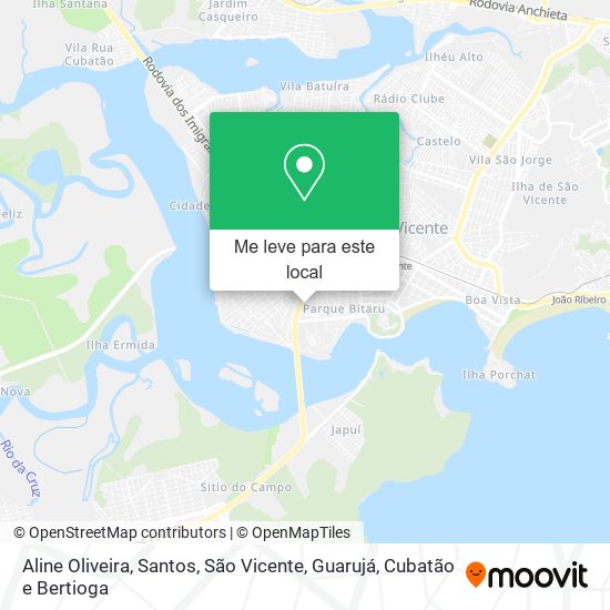 Aline Oliveira mapa