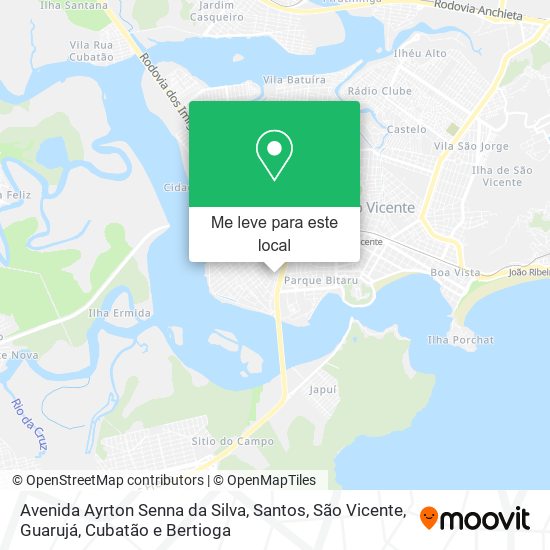 Avenida Ayrton Senna da Silva mapa