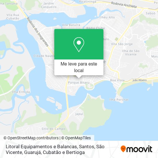 Litoral Equipamentos e Balancas mapa