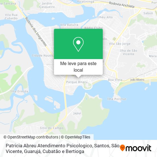 Patricia Abreu Atendimento Psicologico mapa