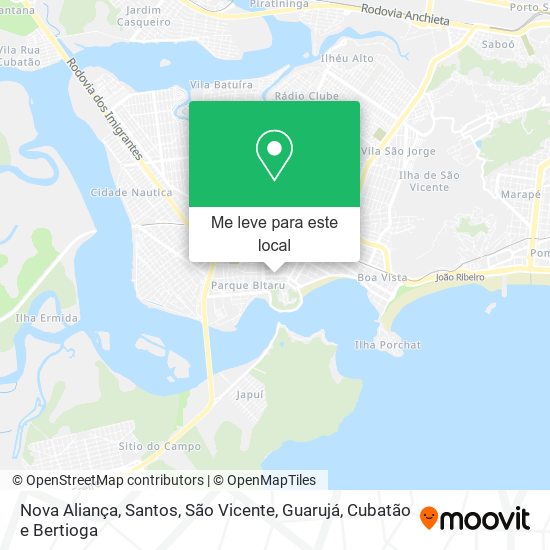 Nova Aliança mapa