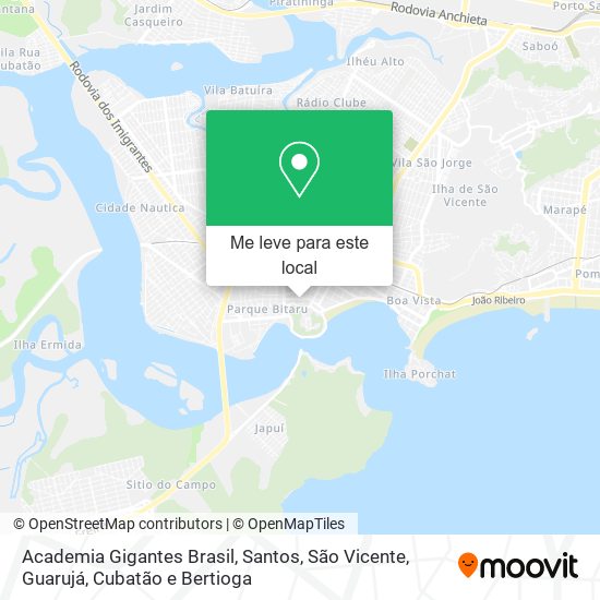 Academia Gigantes Brasil mapa
