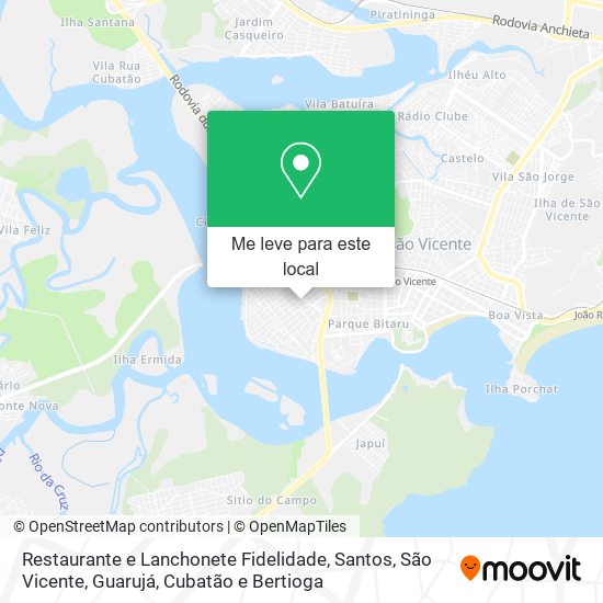 Restaurante e Lanchonete Fidelidade mapa