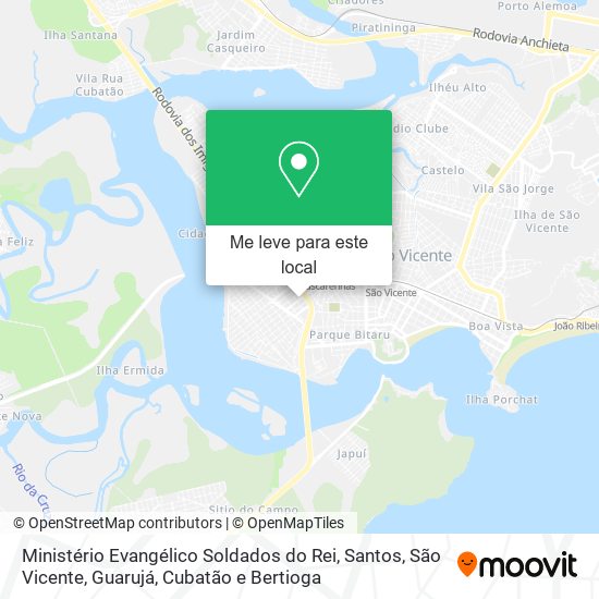 Ministério Evangélico Soldados do Rei mapa