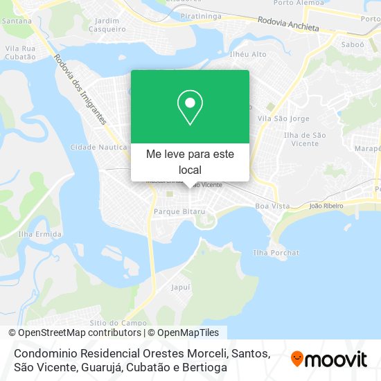Condominio Residencial Orestes Morceli mapa