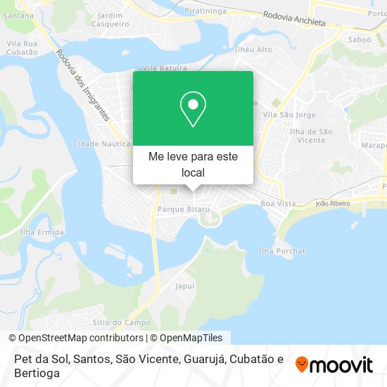 Pet da Sol mapa