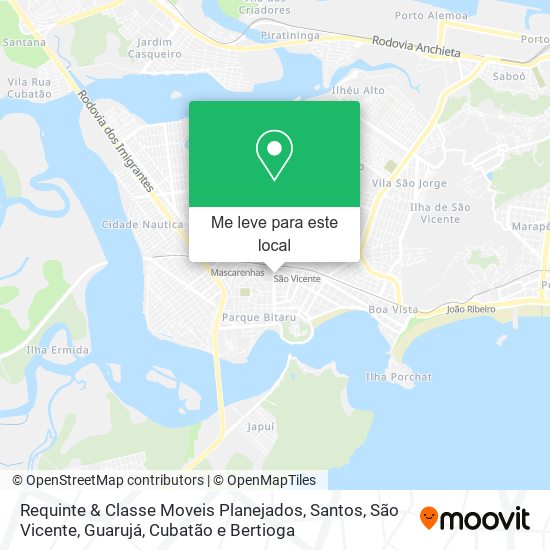 Requinte & Classe Moveis Planejados mapa