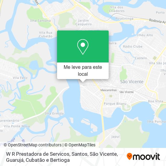 W R Prestadora de Servicos mapa