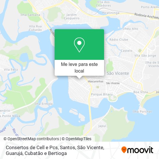 Consertos de Cell e Pcs mapa