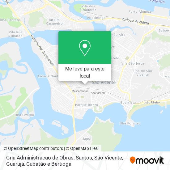 Gna Administracao de Obras mapa