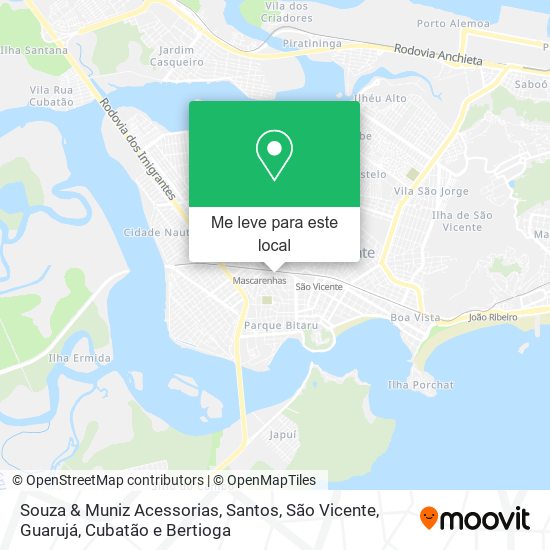 Souza & Muniz Acessorias mapa