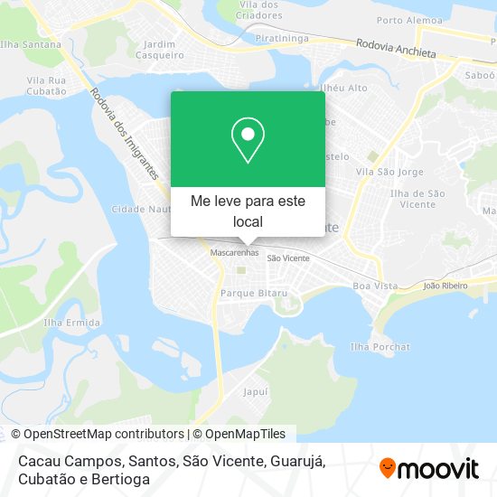 Cacau Campos mapa
