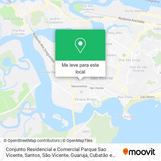 Conjunto Residencial e Comercial Parque Sao Vicente mapa