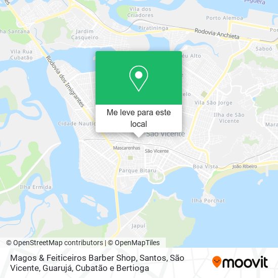 Magos & Feiticeiros Barber Shop mapa