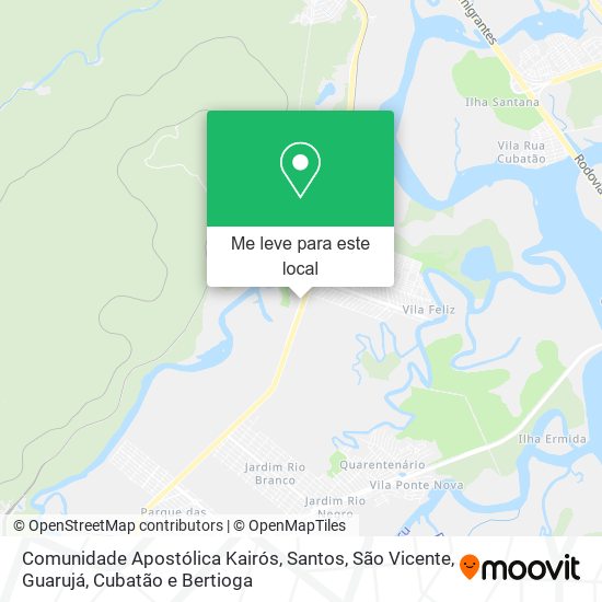 Comunidade Apostólica Kairós mapa
