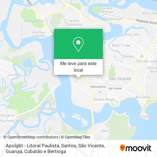 Apolgbt - Litoral Paulista mapa