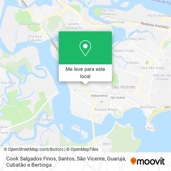 Cook Salgados Finos mapa