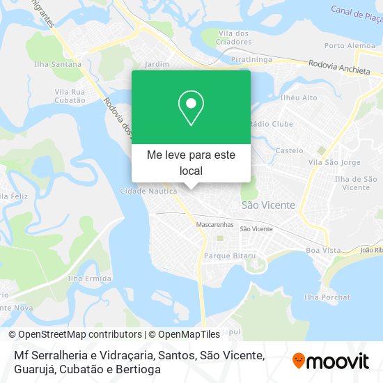 Mf Serralheria e Vidraçaria mapa