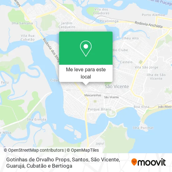 Gotinhas de Orvalho Props mapa