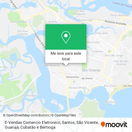 E-Vendas Comercio Eletronico mapa