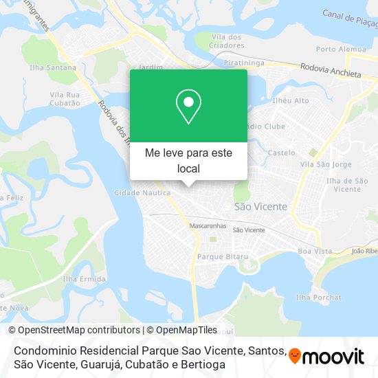 Condominio Residencial Parque Sao Vicente mapa