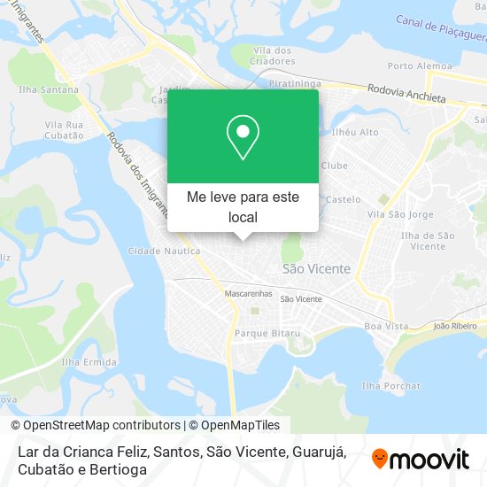 Lar da Crianca Feliz mapa