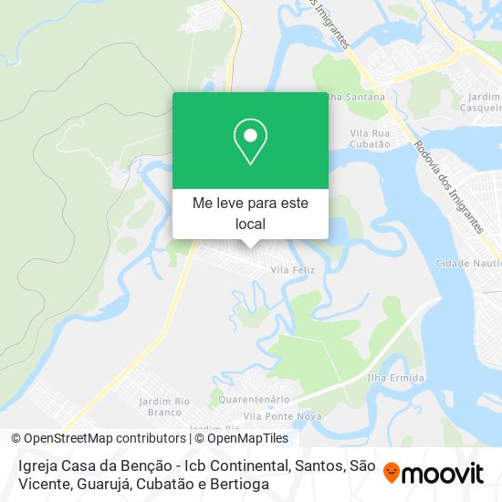 Igreja Casa da Benção - Icb Continental mapa