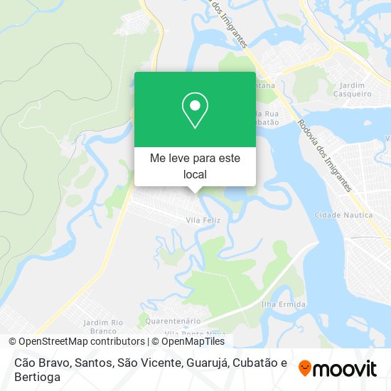 Cão Bravo mapa